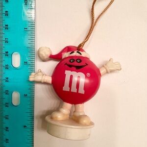1988…. Collectible RED M&M Candy Tube Top Ornament!